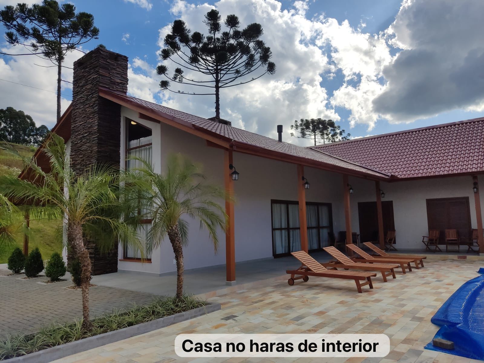 Casa no haras: Vista da casa no haras
