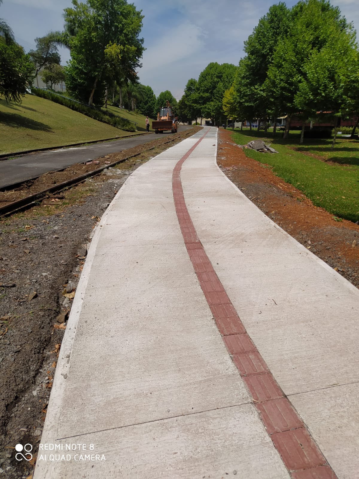 Parque Linear em Caçador–SC: Vista da pavimentação